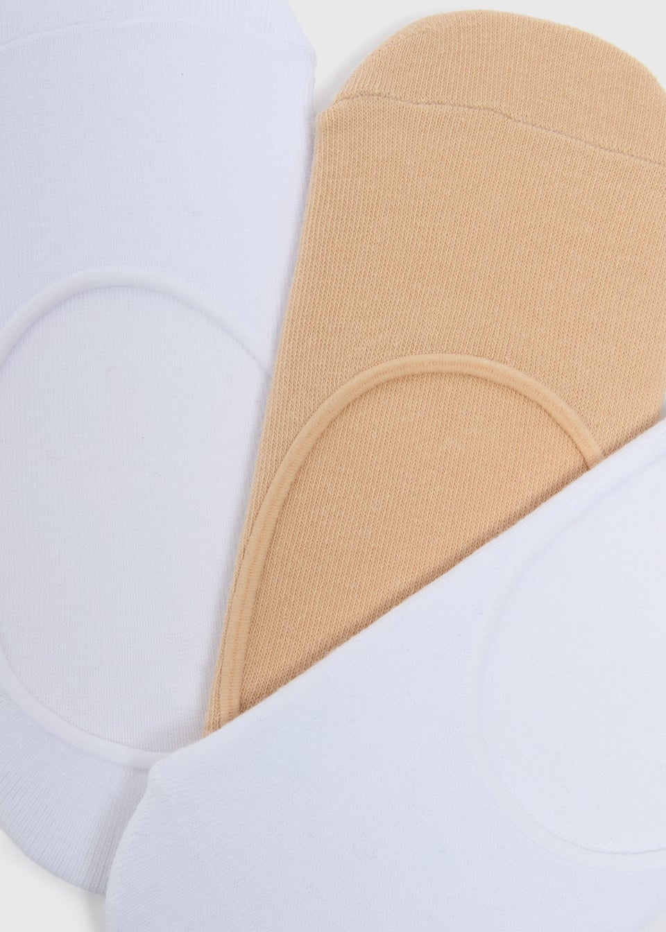 3 Pack Neutral No Show Trainer Liner Socks