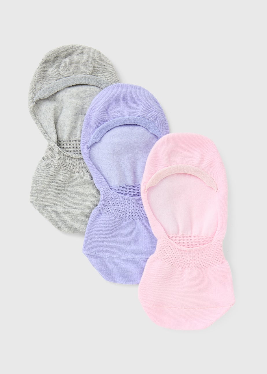 3 Pack Pastel No Show Trainer Socks