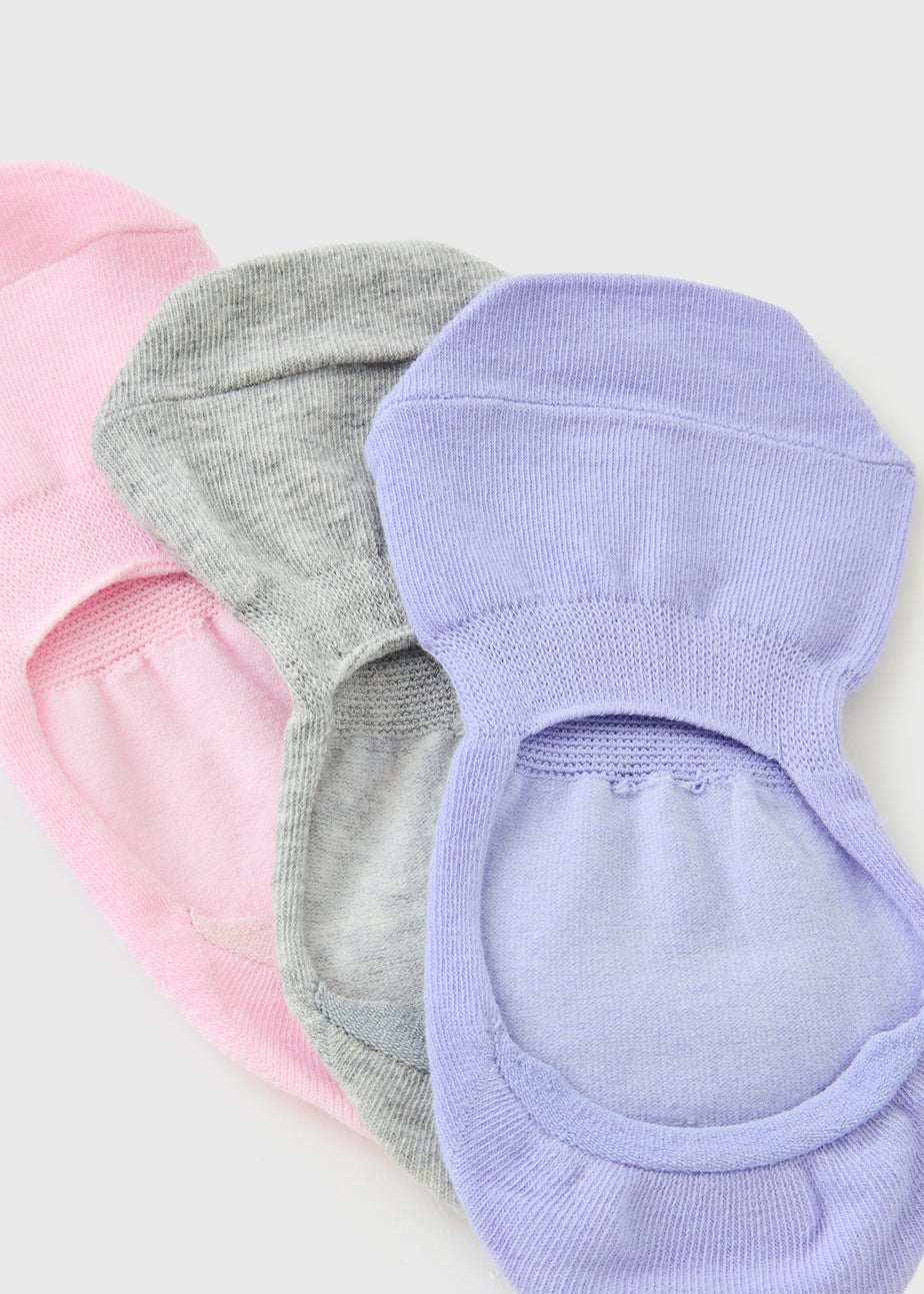 3 Pack Pastel No Show Trainer Socks