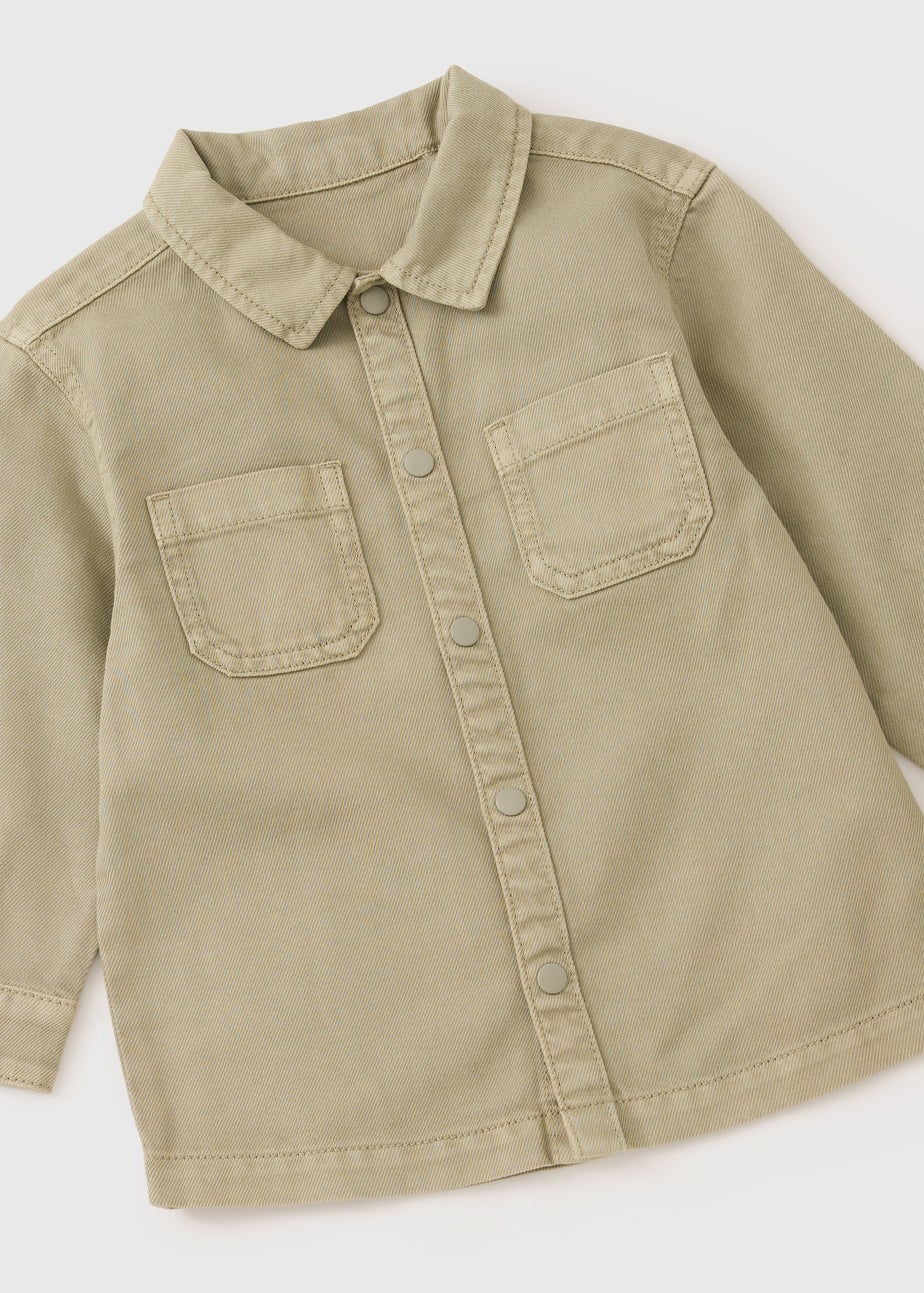 Boys Sage Woven Shacket (1-7yrs)