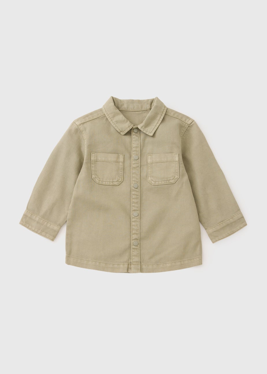 Boys Sage Woven Shacket (1-7yrs)