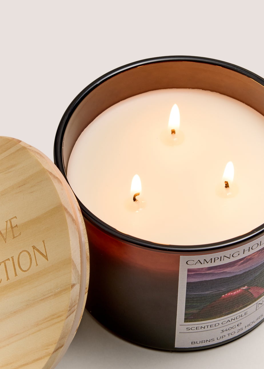 Camping Holiday Candle Jar