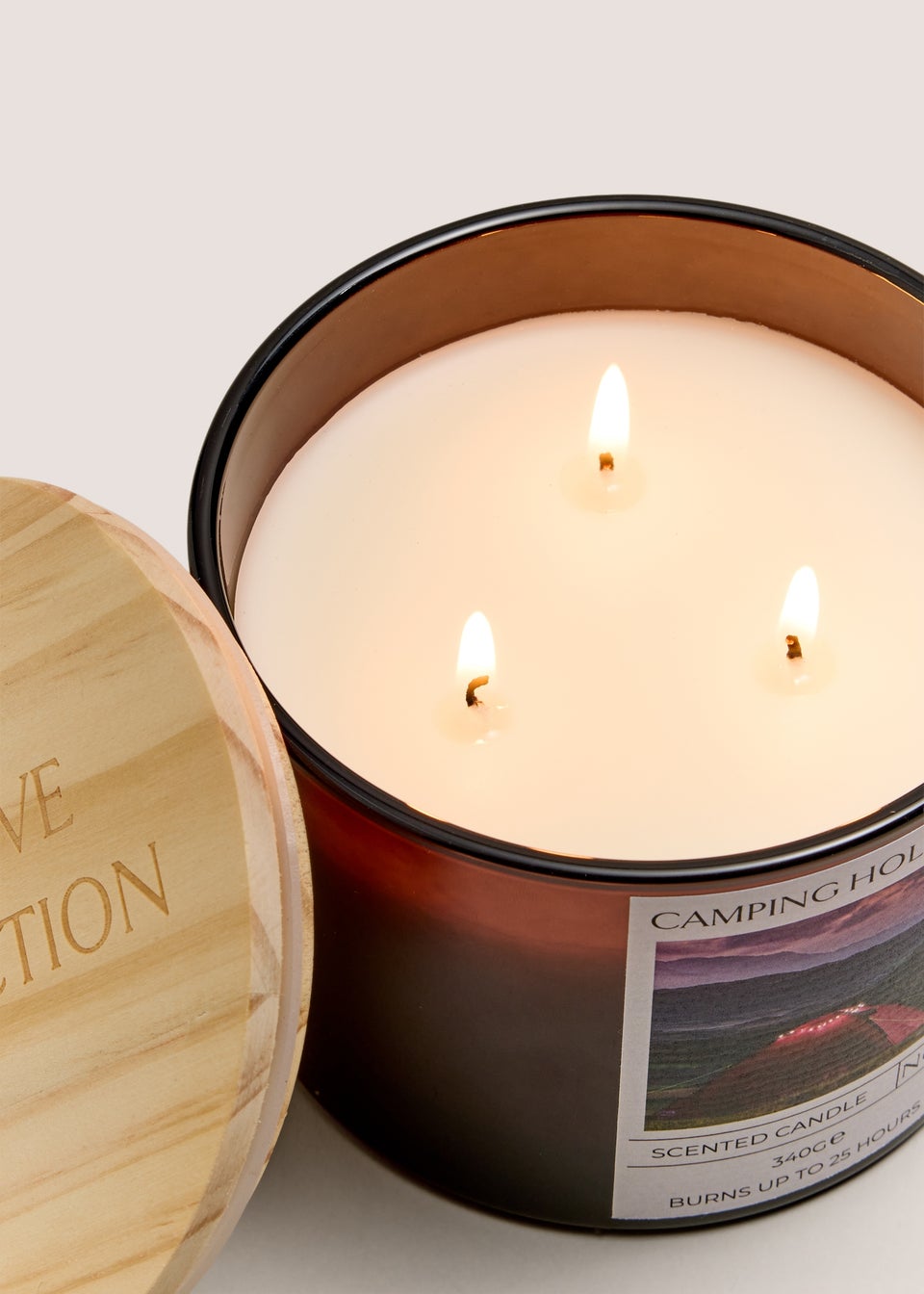 Camping Holiday Candle Jar