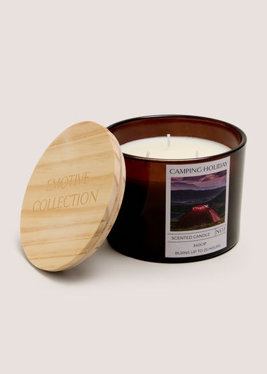 Camping Holiday Candle Jar