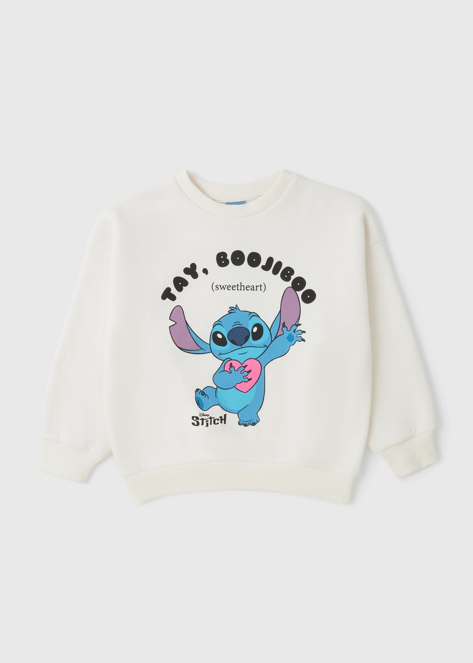 Disney Girls Cream Stitch Sweatshirt (4-13yrs)