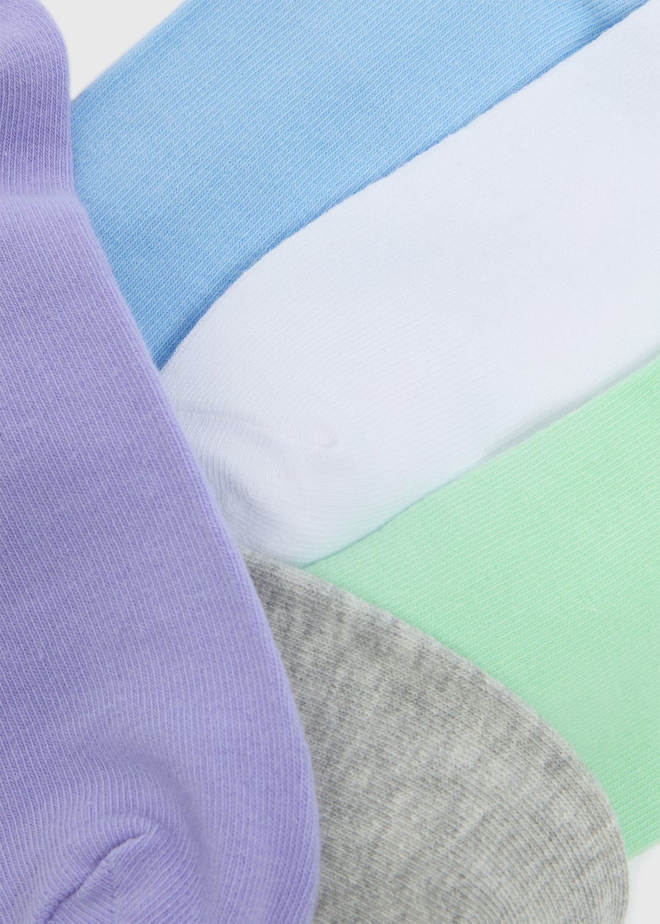 5 Pack Pastel Trainer Liner Socks