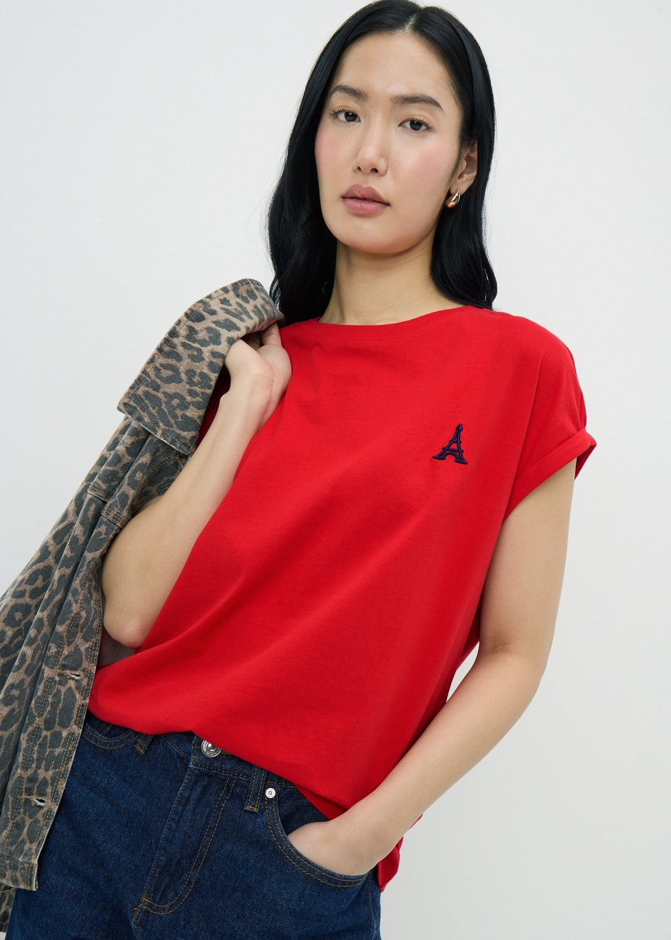 Red Eiffel Tower T-Shirt