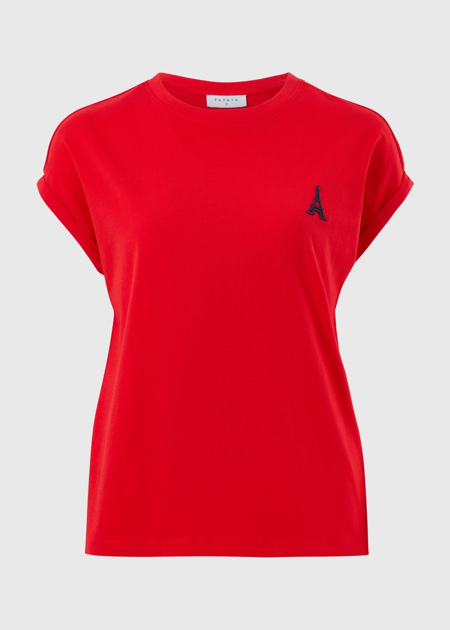 Red Eiffel Tower T-Shirt
