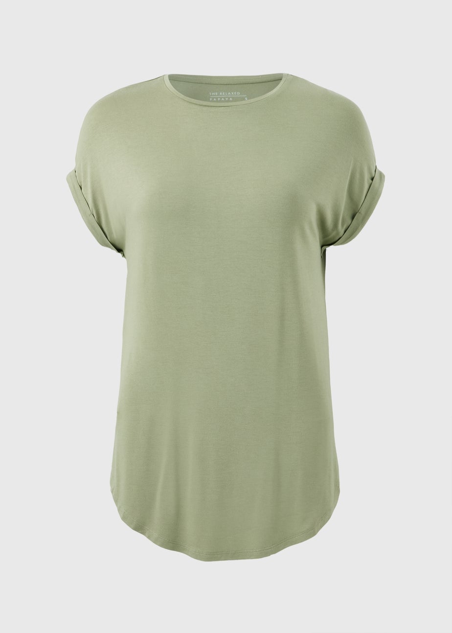 Sage Green Longline T-Shirt