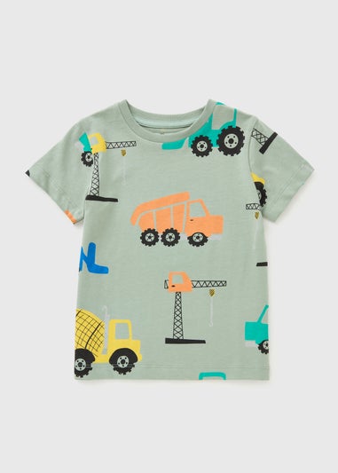 Boys Sage Vehicle T-Shirt (1-7yrs)