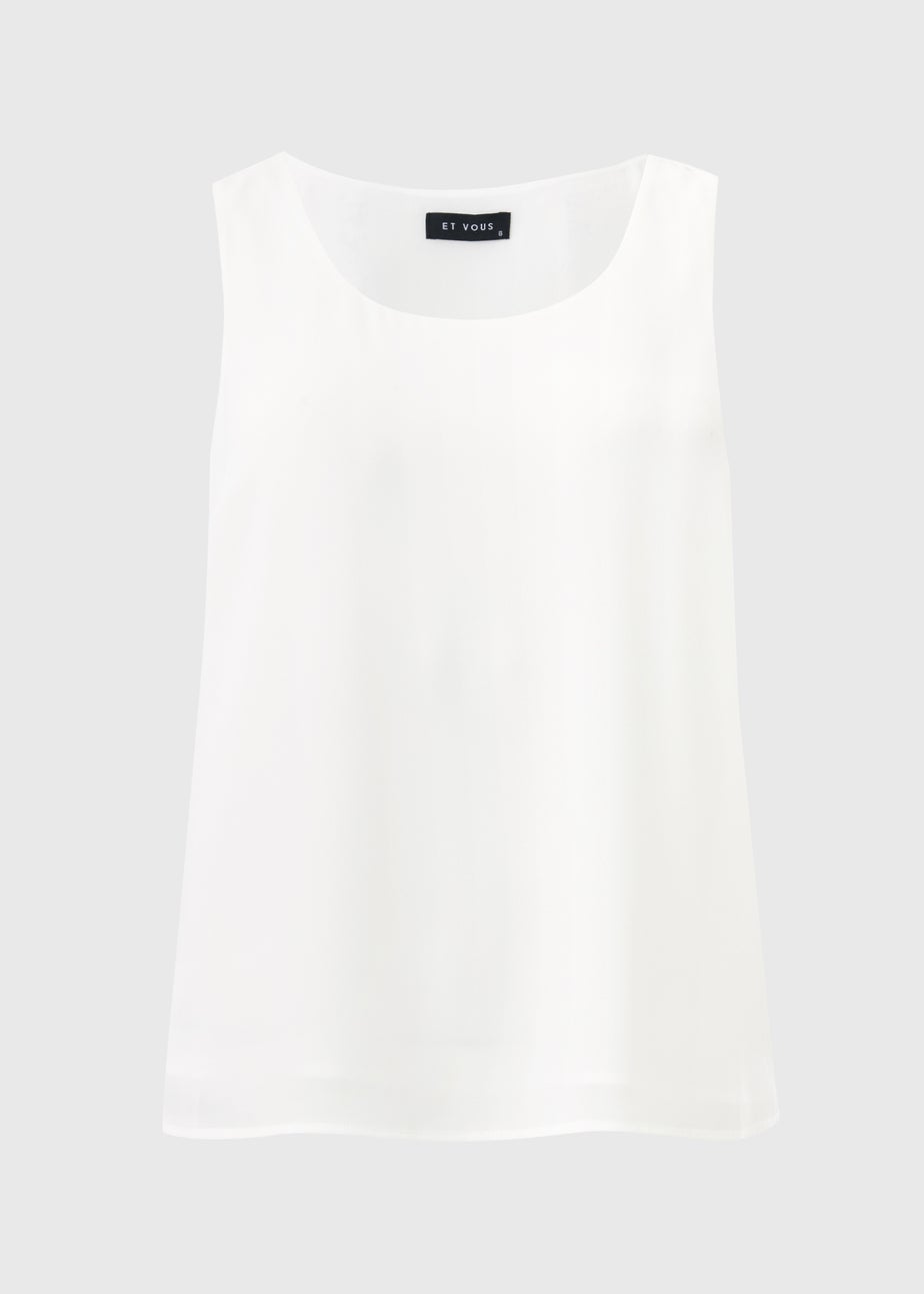 Et Vous Cream Vest Top
