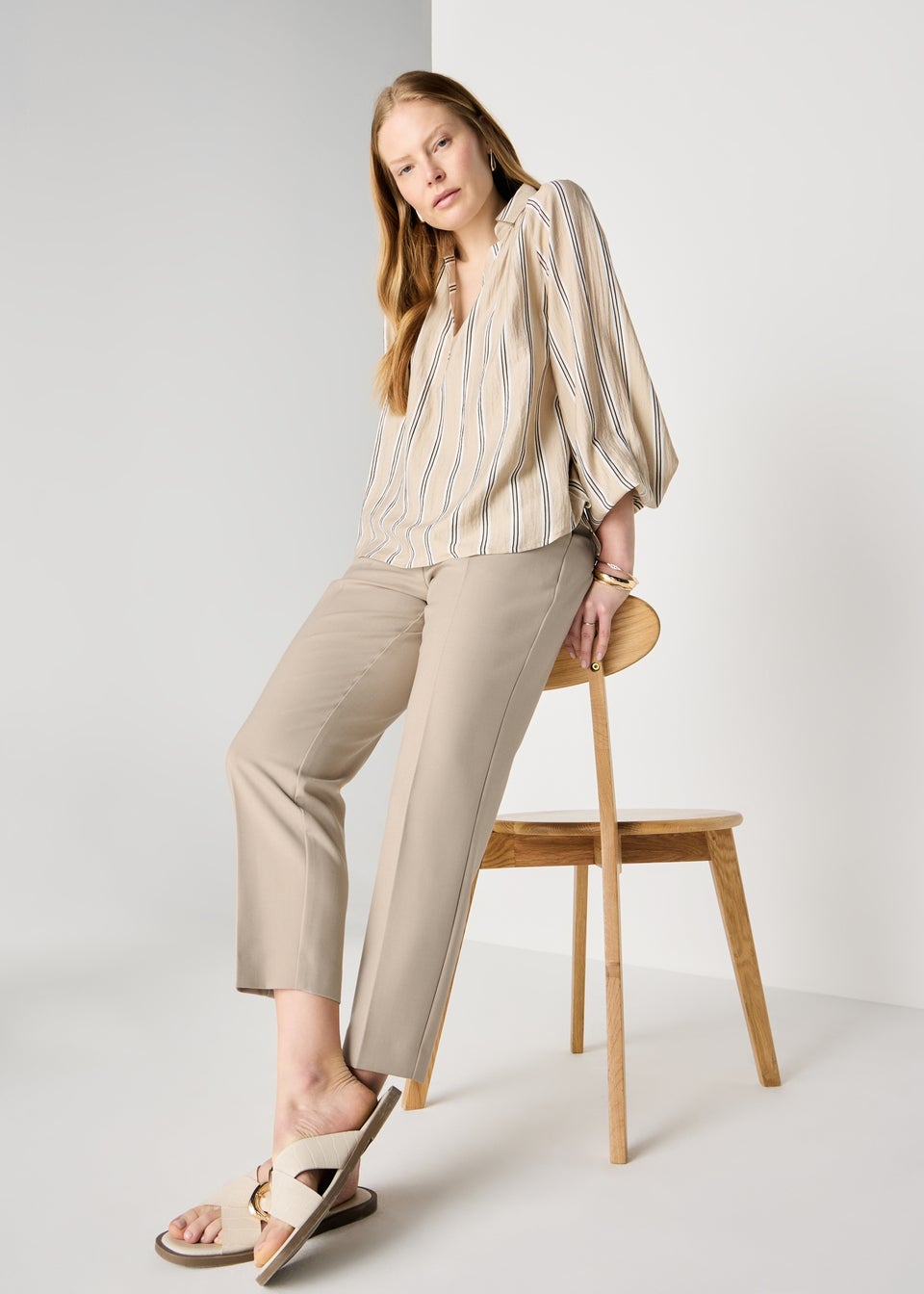 Et Vous Camel PVL Tapered Co Ord Trousers