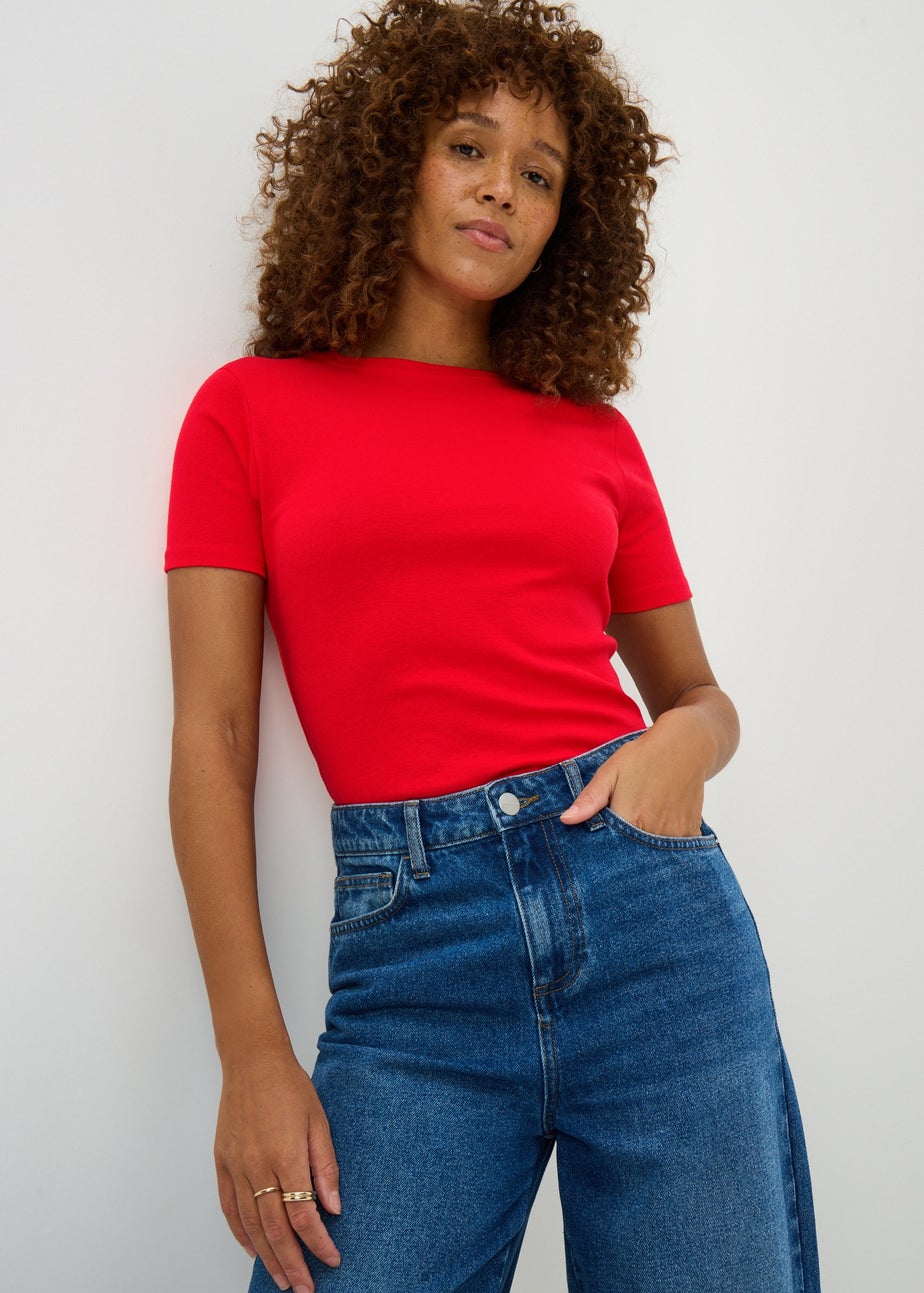 Red Fitted T-Shirt