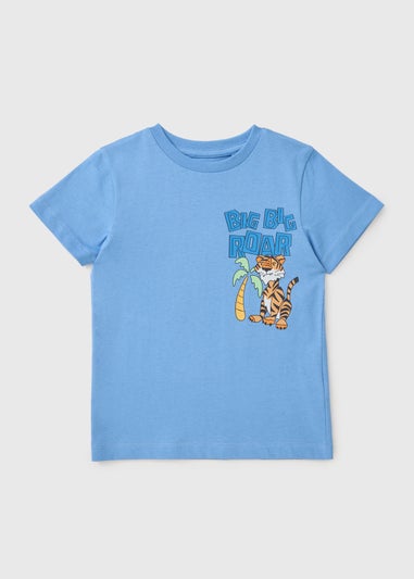 Boys Blue Tiger T-Shirt (1-7yrs)