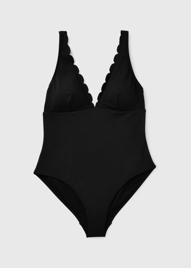 Black Scallop Swimsuit
