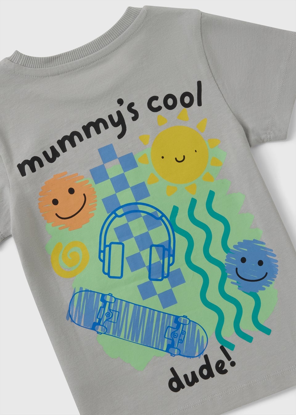 Boys Grey Mummy's Cool Dude T-Shirt (1-7yrs)