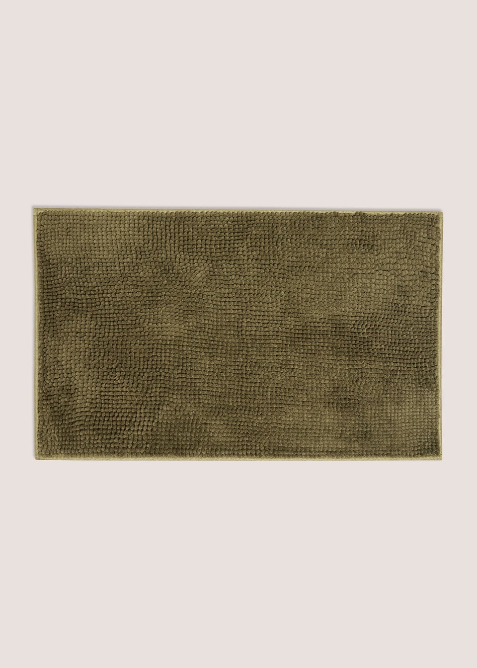 Dark Green Chenille Bath Mat