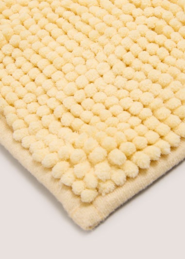 Butter Yellow Chenille Bath Mat