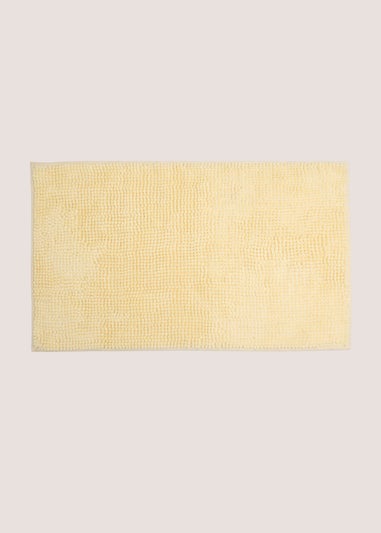 Butter Yellow Chenille Bath Mat