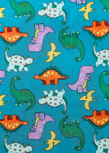Kids Blue Dino Beach Towel