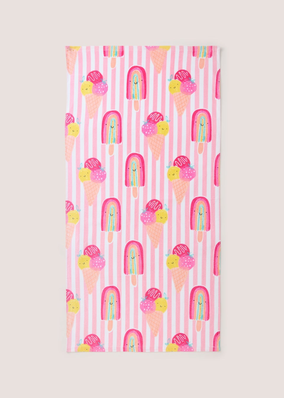Pink Ice Cream Beach Towel