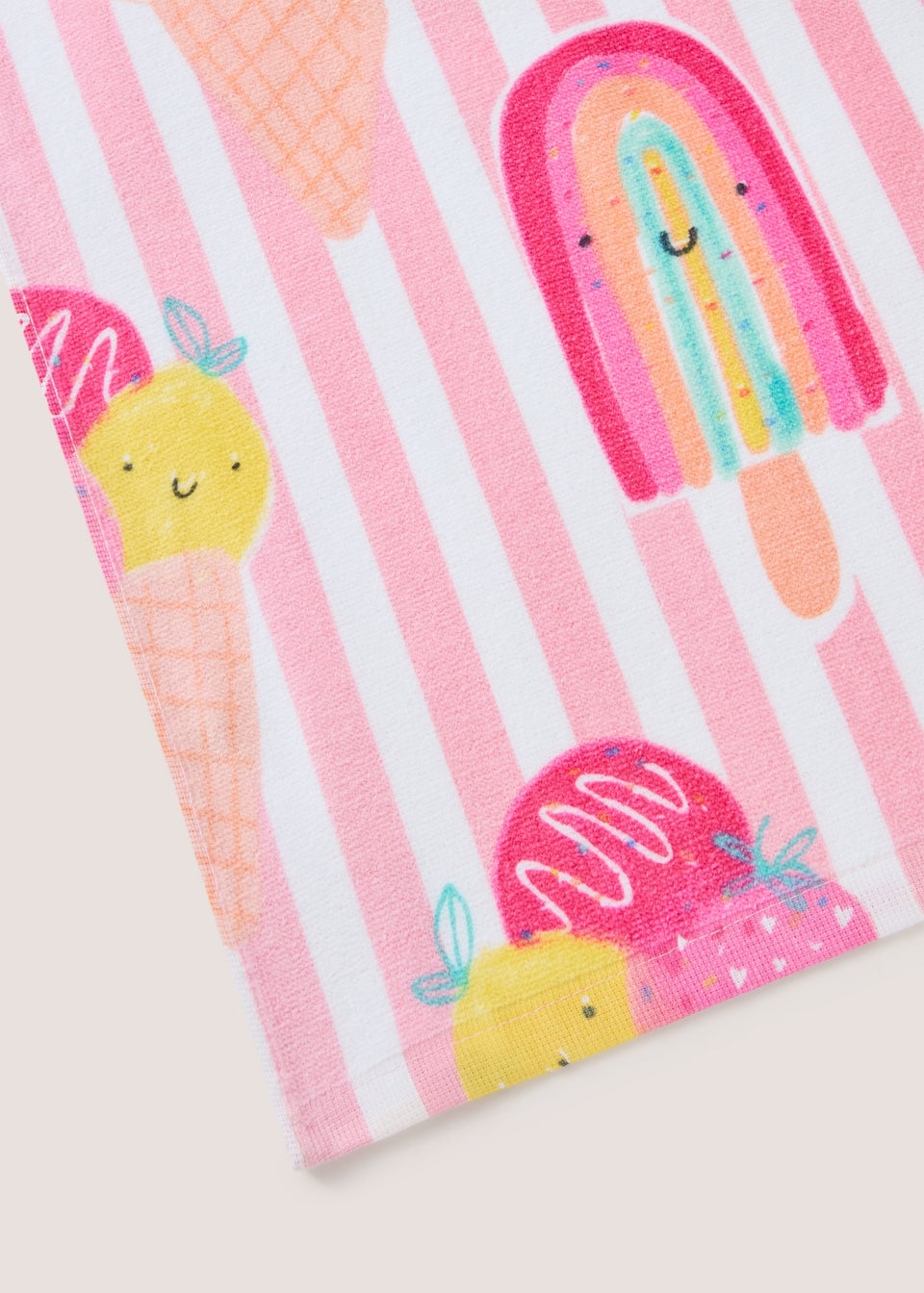 Pink Ice Cream Beach Towel
