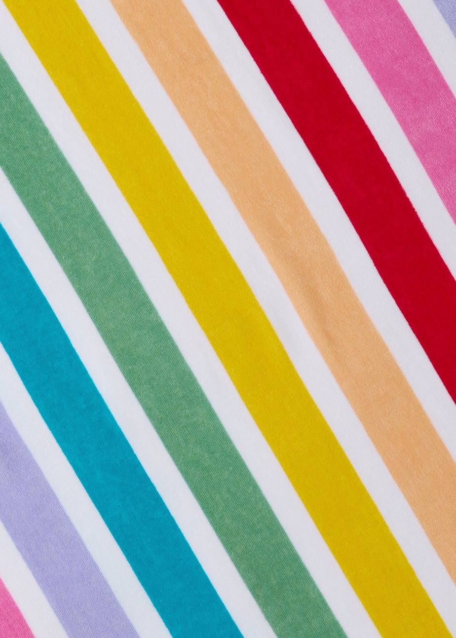 Rainbow Stripe Beach Towel