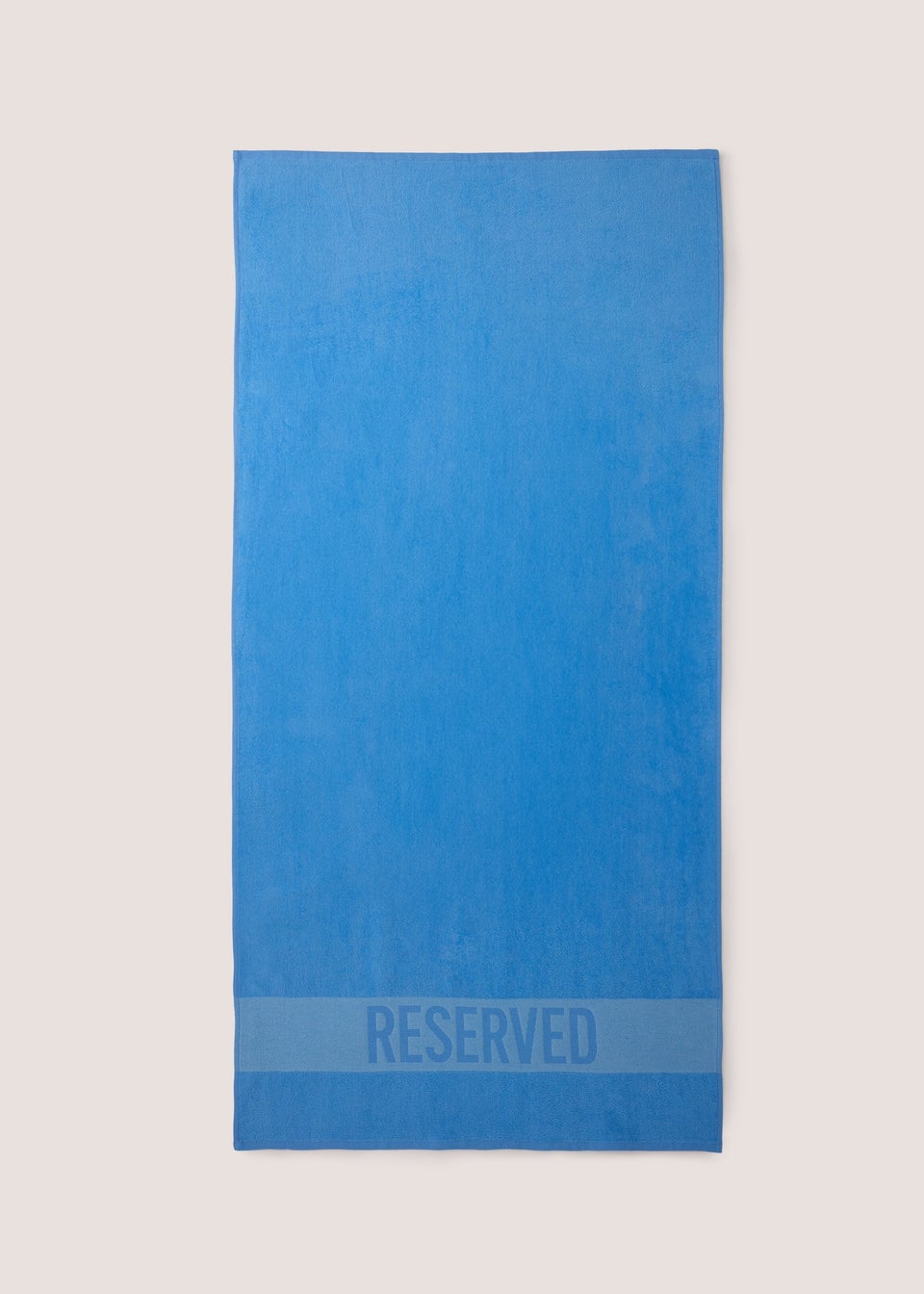 Blue Reserved Beach Towel