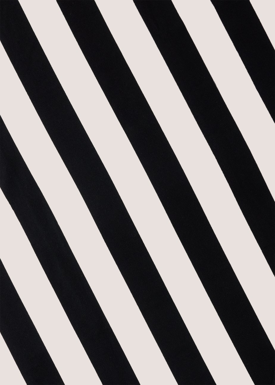Black Stripe Beach Towel