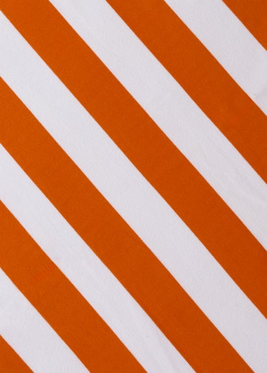 Orange Stripe Beach Towel