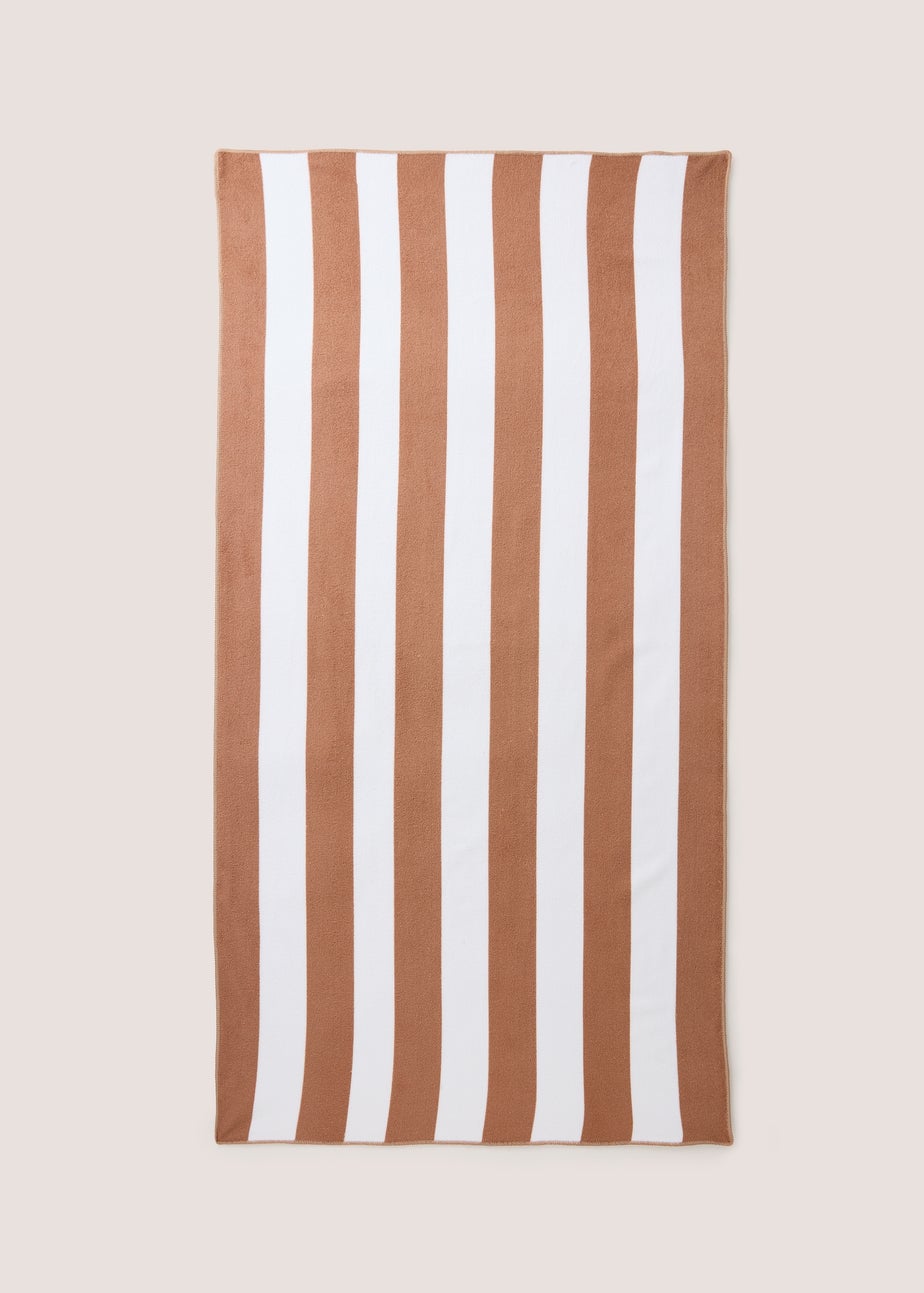 Natural Stripe Beach Towel