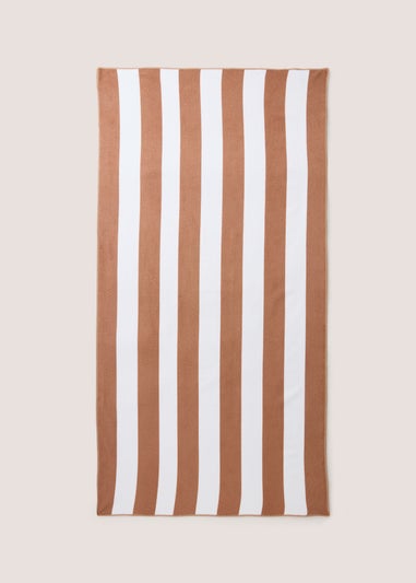 Natural Stripe Beach Towel