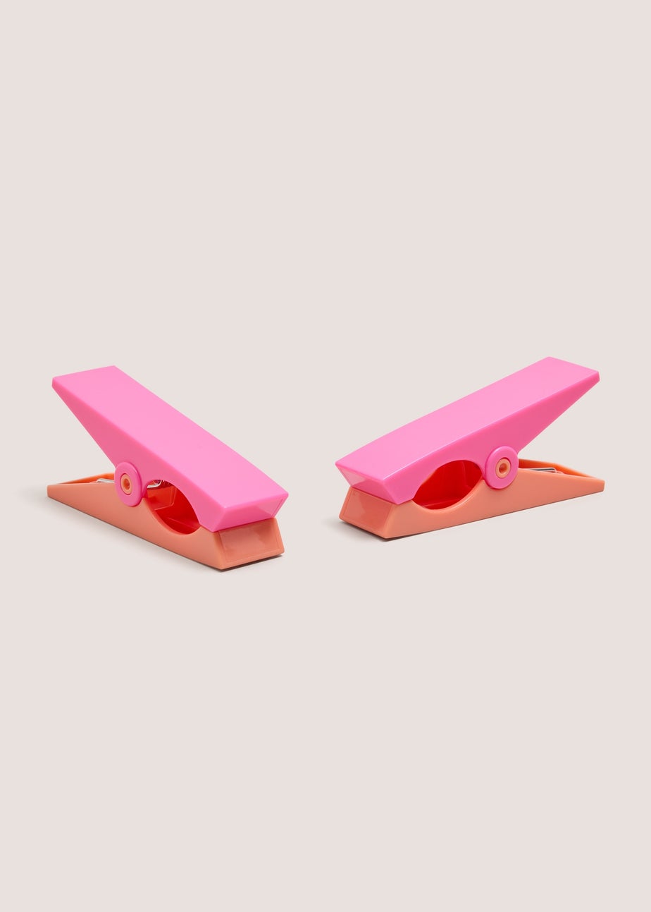 Pink Beach Towel Clips