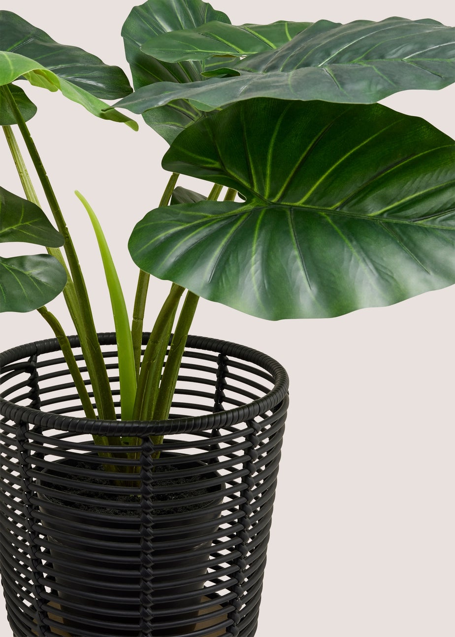 Black Bamboo Effect Planter