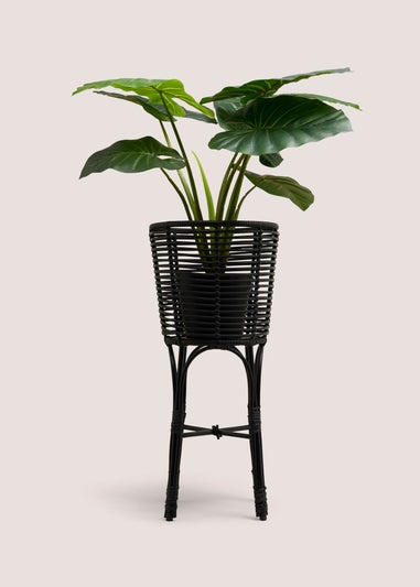 Black Bamboo Effect Planter