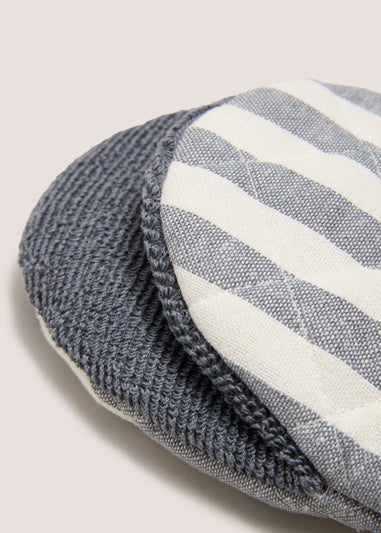Grey Striped Mini Mitts