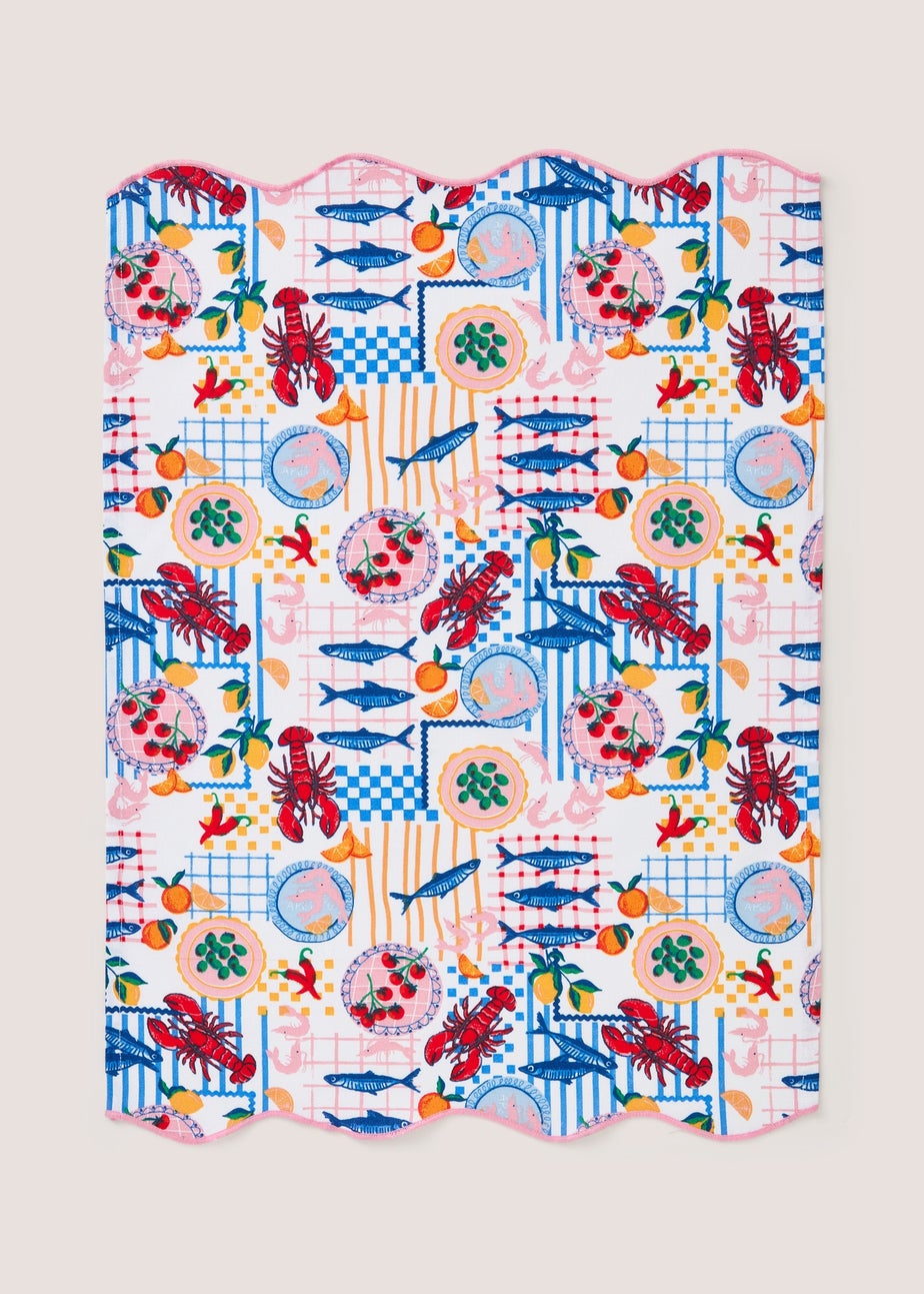 Sorrento All Over Print Tea Towel