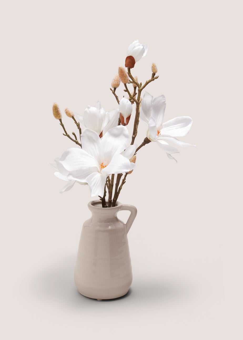 White Magnolia In Jug