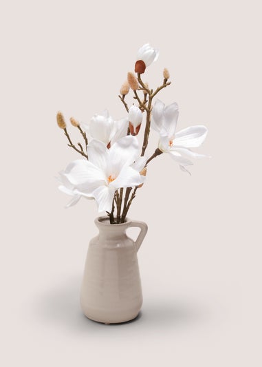 White Magnolia In Jug