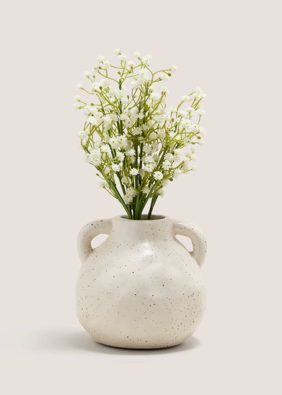 Gypsophila In Speckle Pot