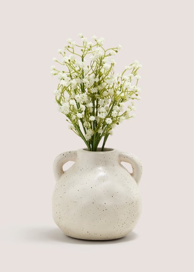 Gypsophila In Speckle Pot