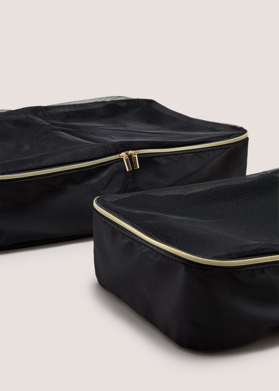 2 Pack Black Packing Cubes