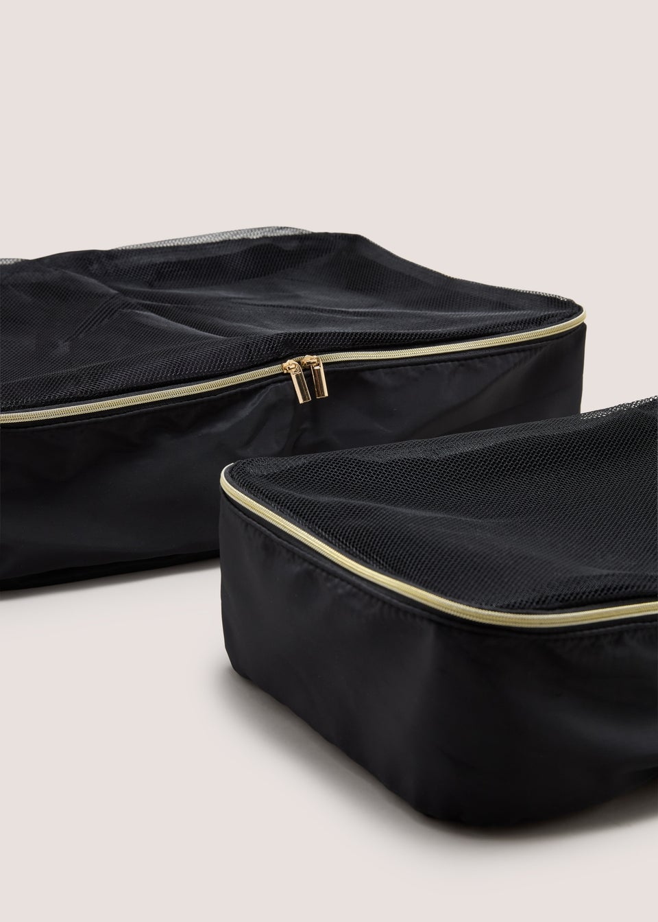 2 Pack Black Packing Cubes