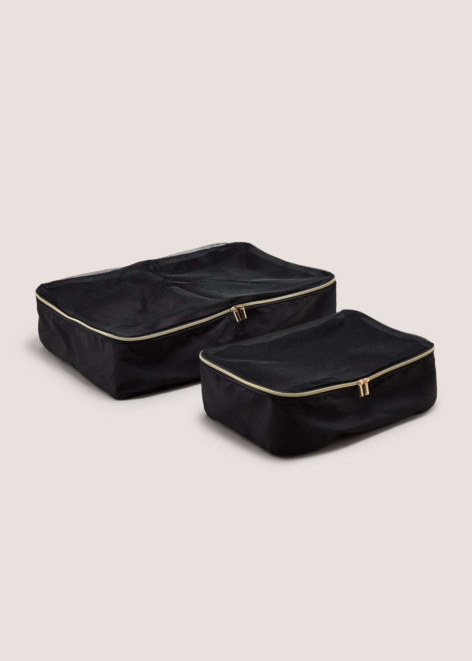 2 Pack Black Packing Cubes