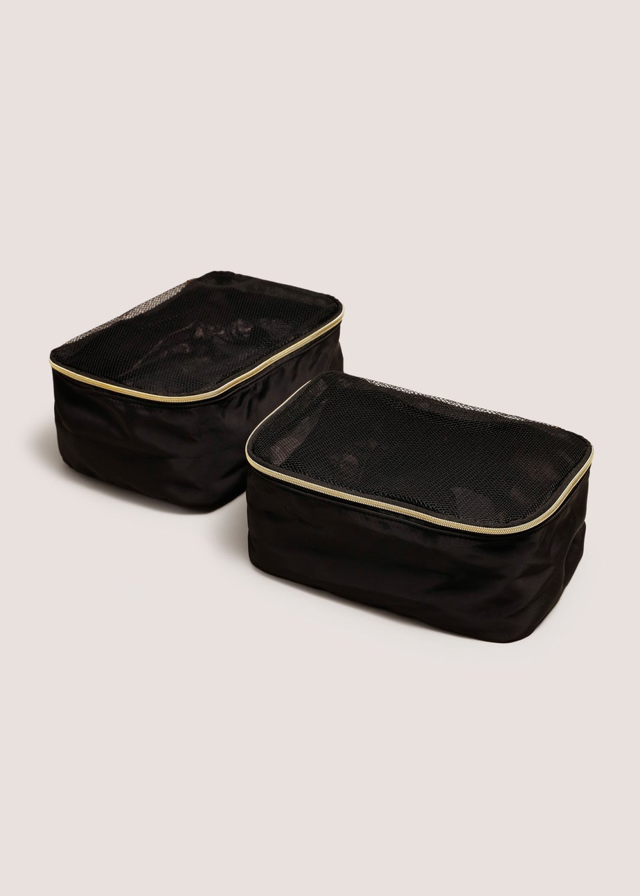 2 Pack Natural Black Packing Cubes
