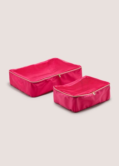 2 Pack Pink Medium & Large Packing Cubes