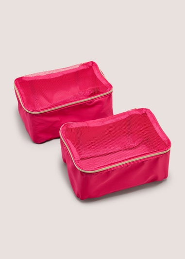 2 Pack Pink Small Packing Cubes
