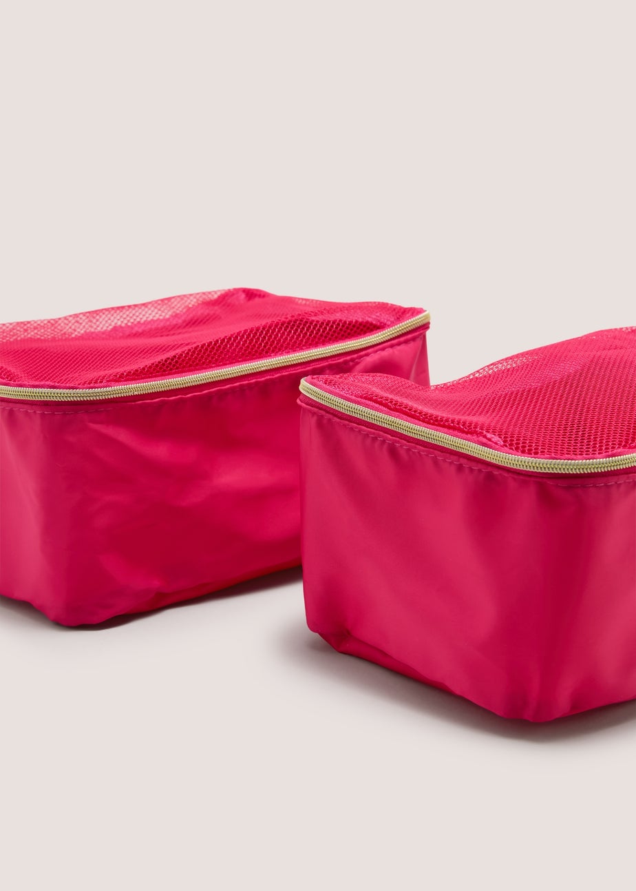 2 Pack Pink Small Packing Cubes