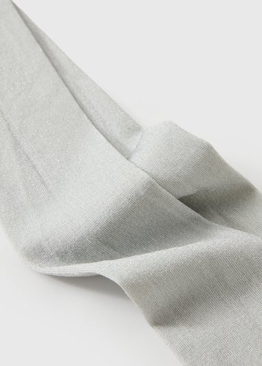 2 Pack Girls Silver Tights (4-13yrs)