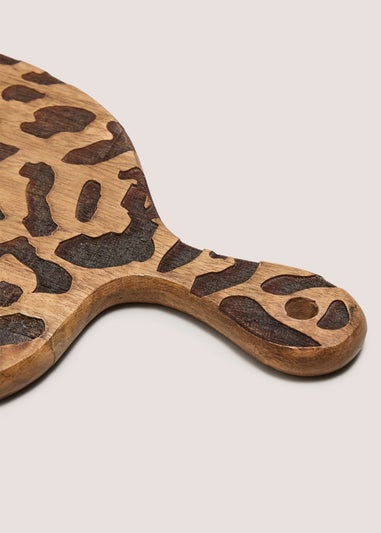 Leopard Print Wooden Board